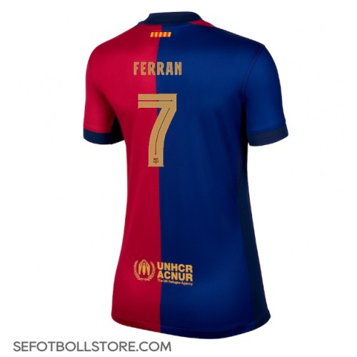 Barcelona Ferran Torres #7 Replika Hemmatröja Dam 2024-25 Kortärmad